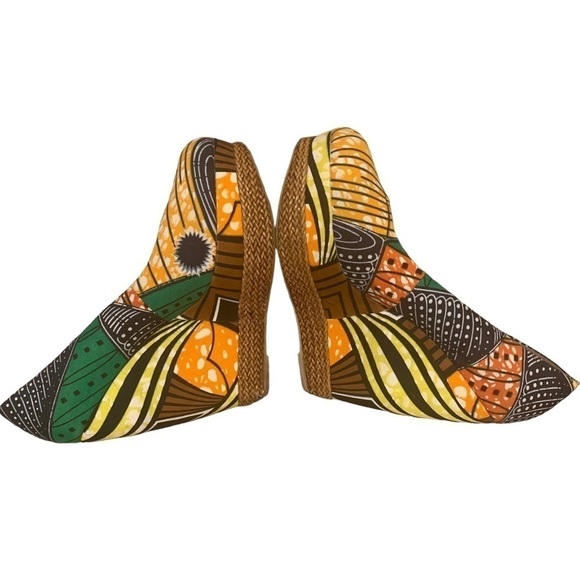 ALDO Forwood Platform Batik Wedge with woven leather trim - Picture 8 of 10